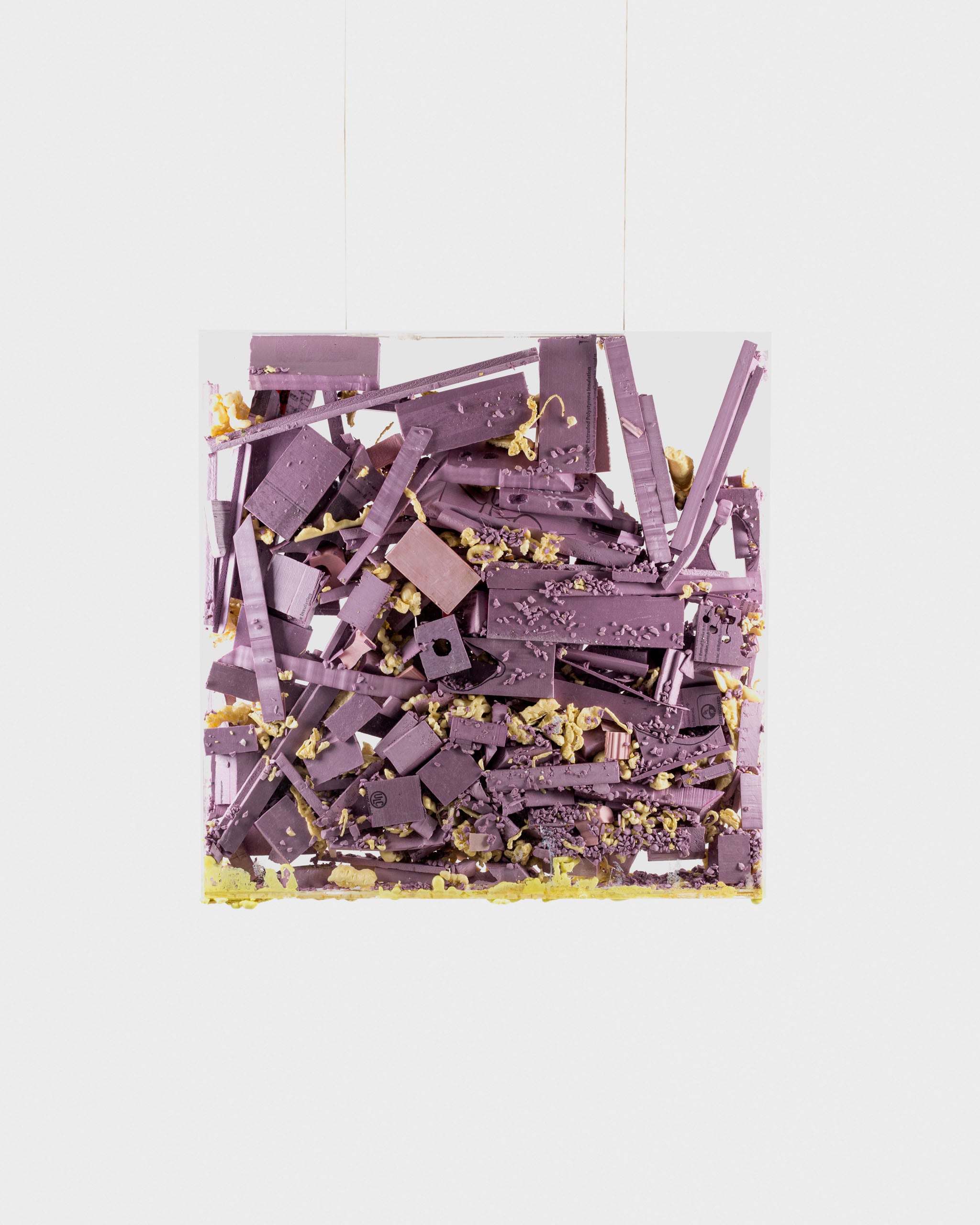 "Isolé.e.s" by Jeremy Paguet—an innovative acrylic and styrofoam artwork exploring confinement, materiality, and identity. Discover this unique piece at Gems Montreal.