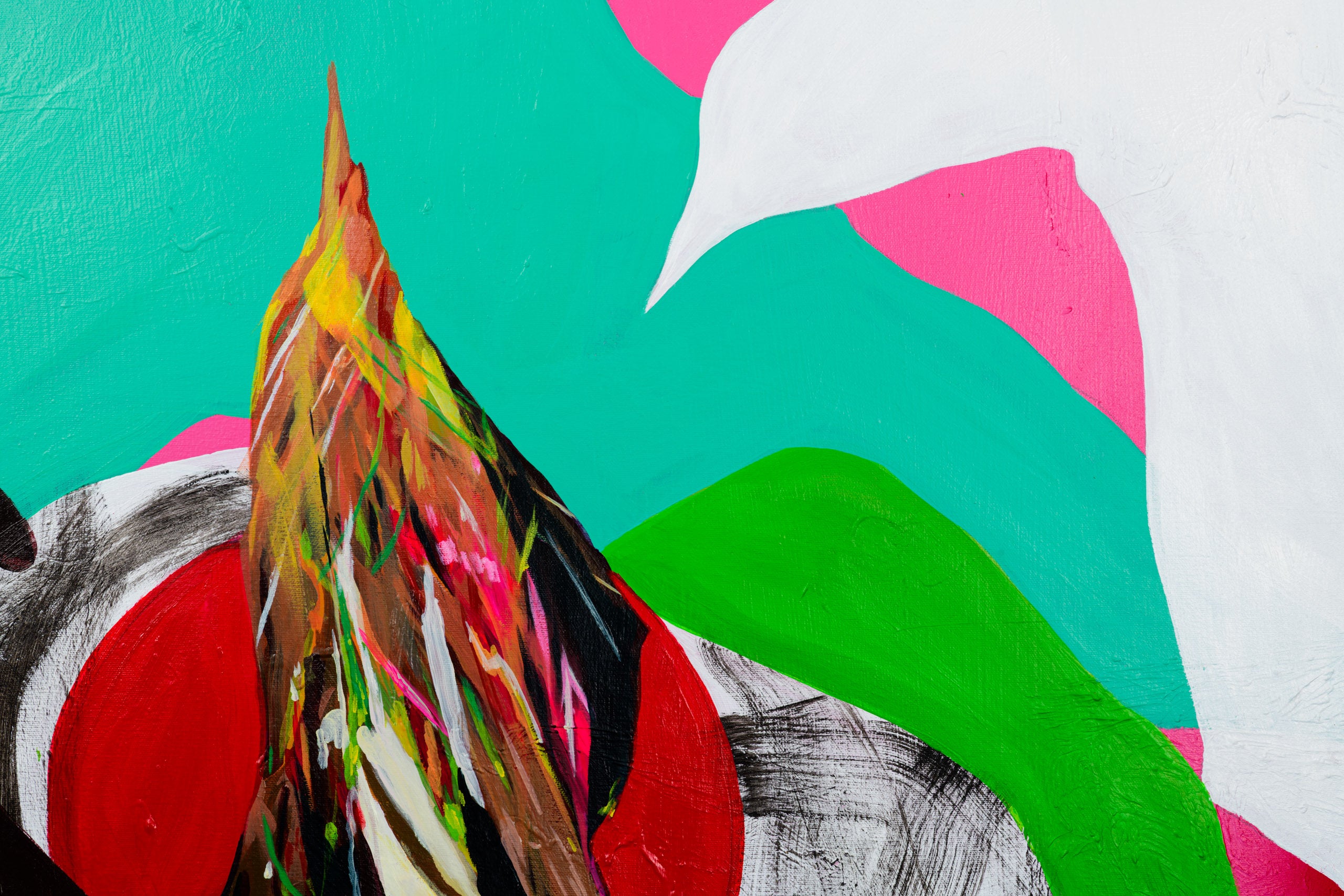 "Habel" by Quebec-based artist Diane Roe explore the the mountainous landscapes of Quebec and the forests. Collect art Online at Gems Montrel.