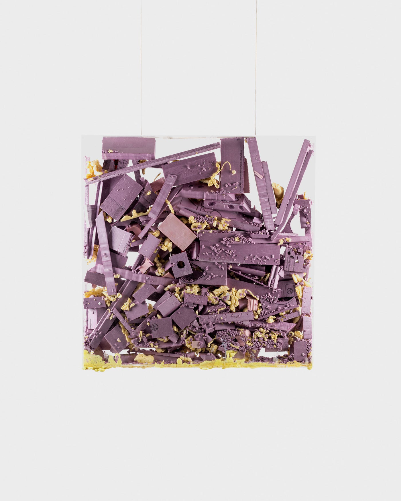 "Isolé.e.s" by Jeremy Paguet—an innovative acrylic and styrofoam artwork exploring confinement, materiality, and identity. Discover this unique piece at Gems Montreal.