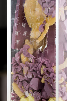 "Isolé.e.s" by Jeremy Paguet—an innovative acrylic and styrofoam artwork exploring confinement, materiality, and identity. Discover this unique piece at Gems Montreal.