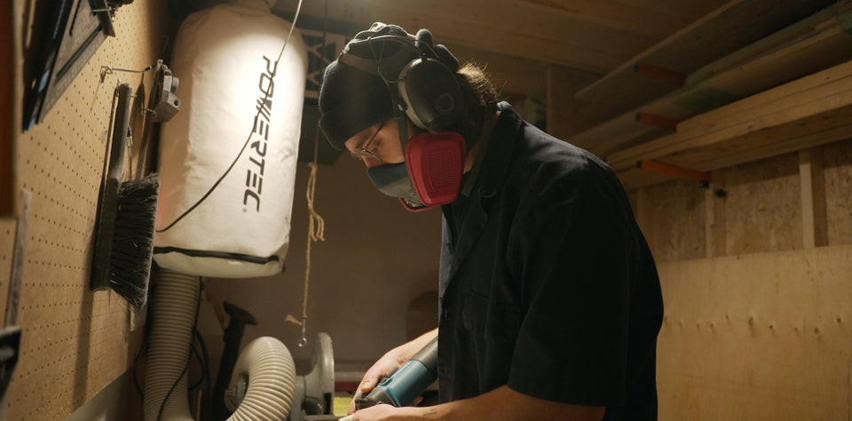 Montreal based artist Jeremy Paguet in his studio.