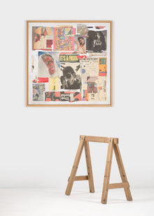 "Quarantine2" by canadian artist Jeremy Paguet—a pandemic-era collage exploring isolation and confinement. Discover emerging canadian's artists online.