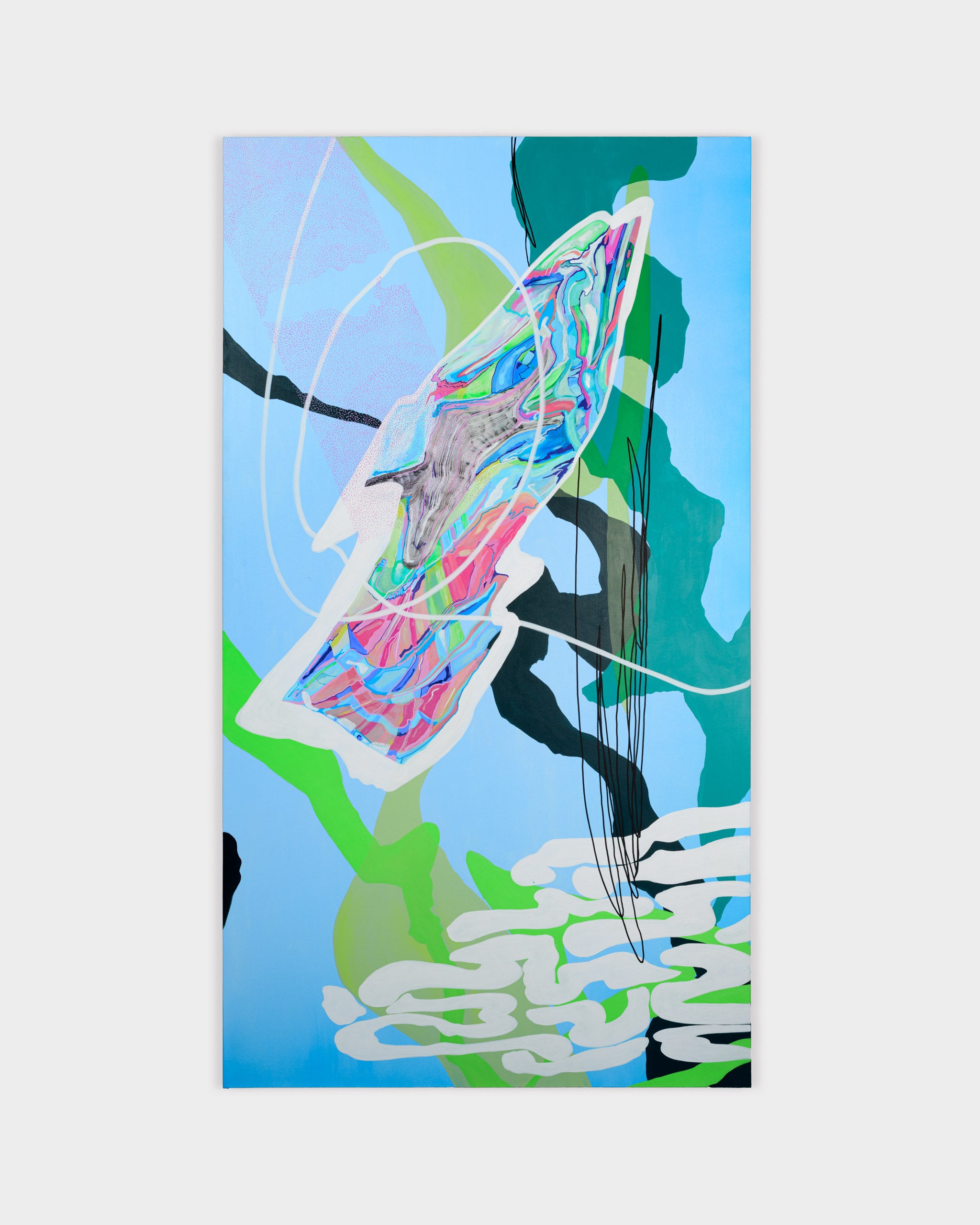 "Saint-Laurent river" by Quebec-based artist Diane Roe explore the landscape of the saint laurent river in Quebec. Collect art Online at Gems Montreal.