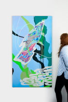 "Saint-Laurent river" by Quebec-based artist Diane Roe explore the landscape of the saint laurent river in Quebec. Collect art Online at Gems Montreal.