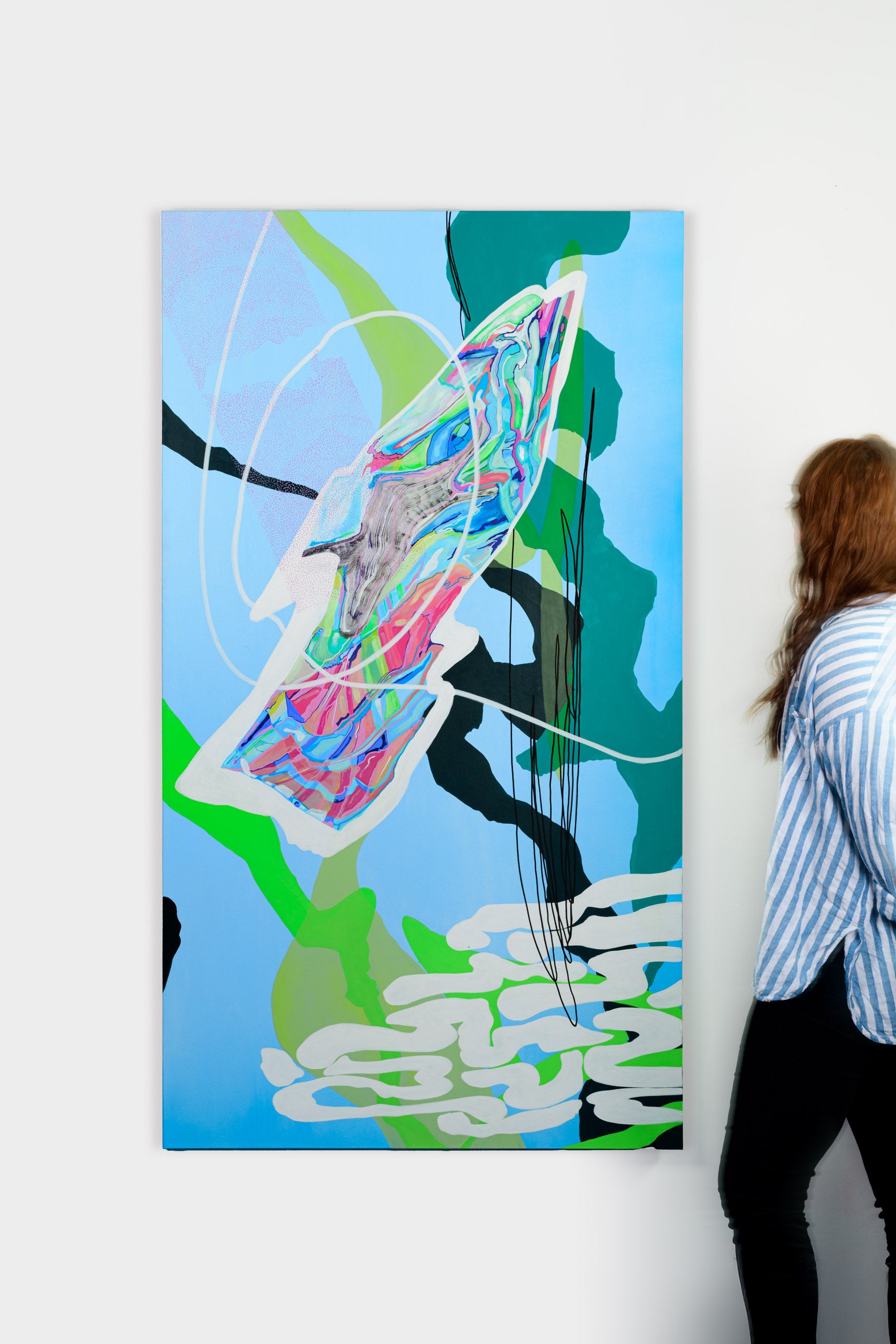 "Saint-Laurent river" by Quebec-based artist Diane Roe explore the landscape of the saint laurent river in Quebec. Collect art Online at Gems Montreal.