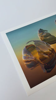 Close up of a limited editon print produced by GEMS.