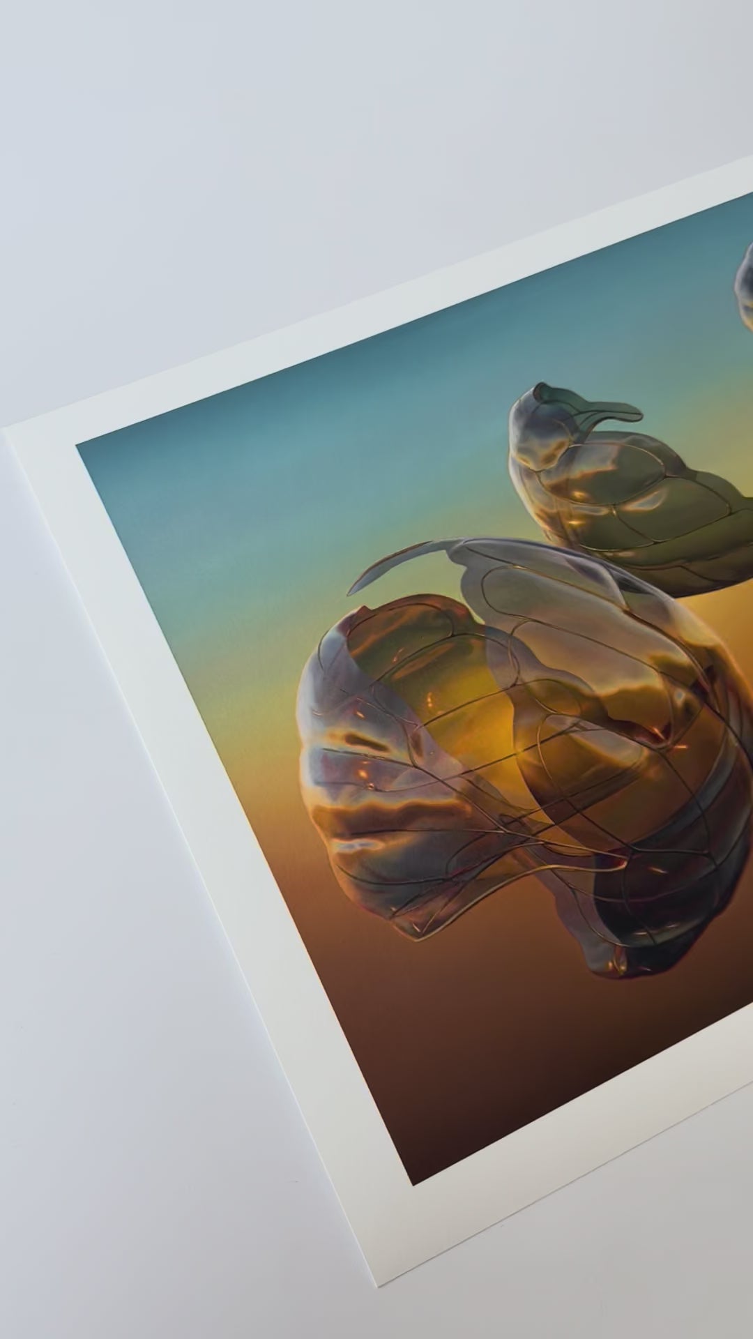 Close up of a limited editon print produced by GEMS.